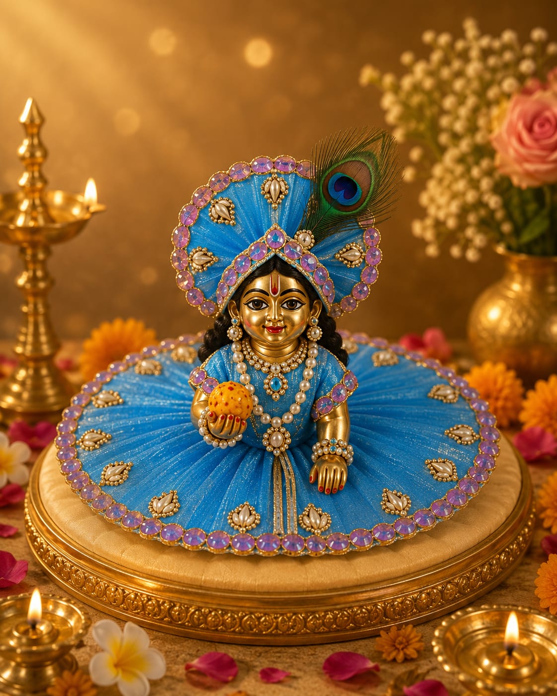 Premium Quality Designer Laddu Gopal Dress