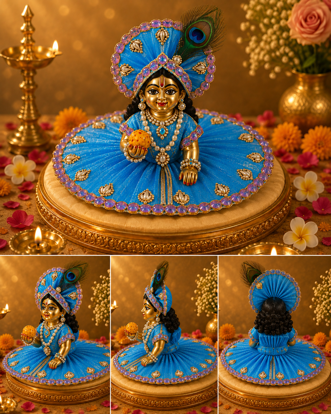 Premium Quality Designer Laddu Gopal Dress