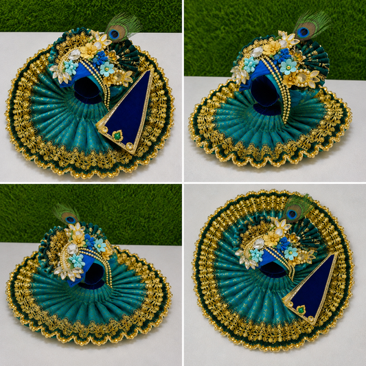 Designer Handmade Laddu Gopal Poshak | Krishna Idol Dress Set