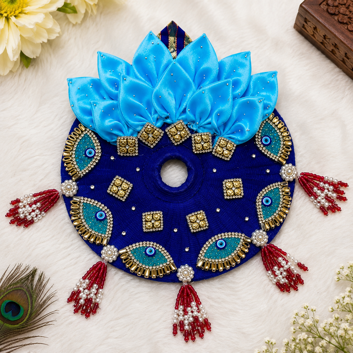 Royal Blue Laddu Gopal Poshak