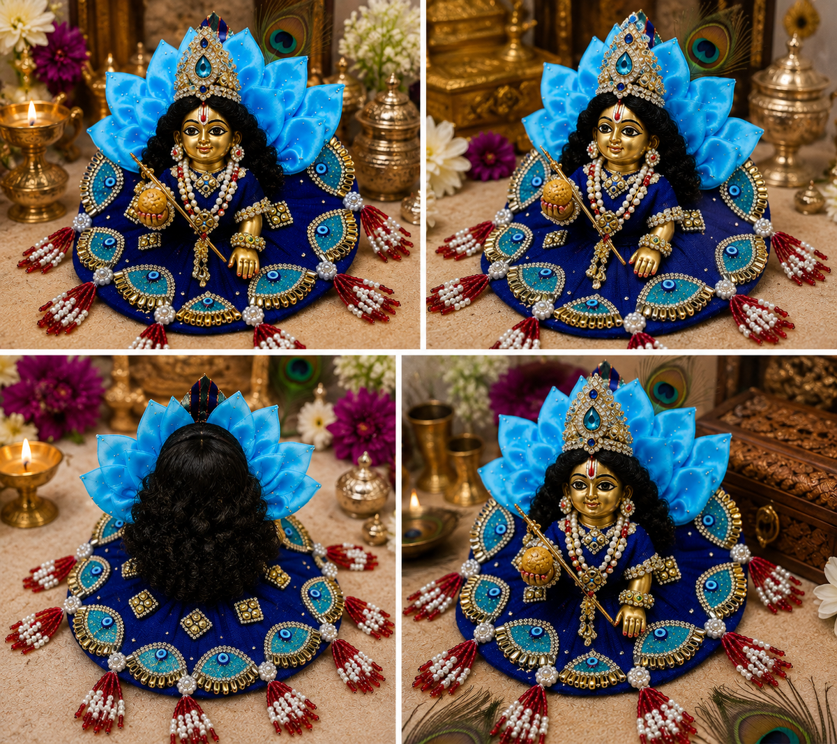 Royal Blue Laddu Gopal Poshak
